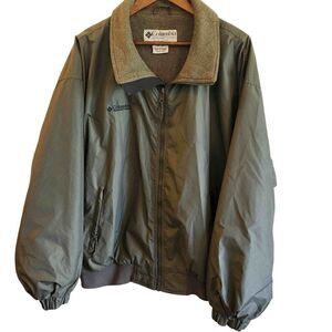 Columbia Zip Front Men's Fleece Lined Jacket Size XL